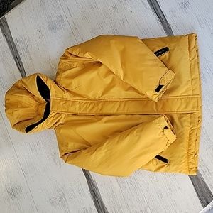 Old Navy Boys Size 8 Water Resistant Hooded Jacket in Sunflower Gold